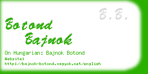 botond bajnok business card